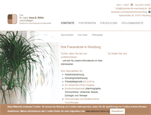 Tablet Screenshot of frauenaerzte-wuerzburg.de